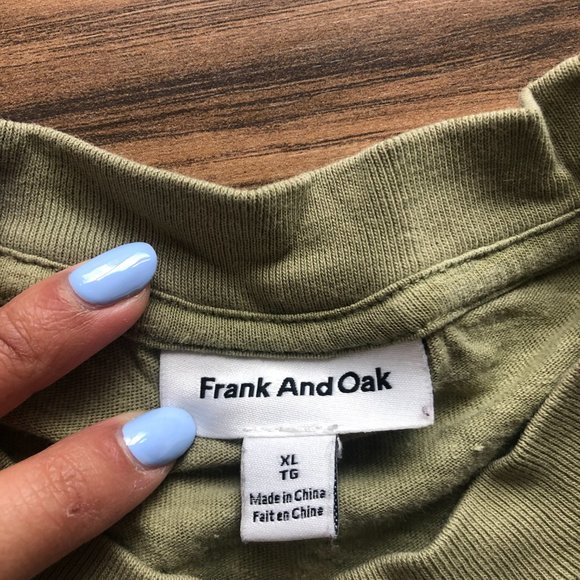 Oversized Frank&Oak Hemp Tee - Picture 2 of 2